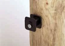 Black Widow Wood Fence Post Insulator 25 Pack Blk