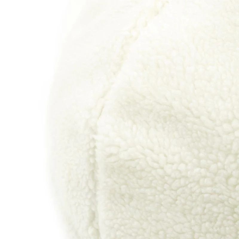 Carolina Pet Natural Sherpa Puff Ball Bed - Image 3