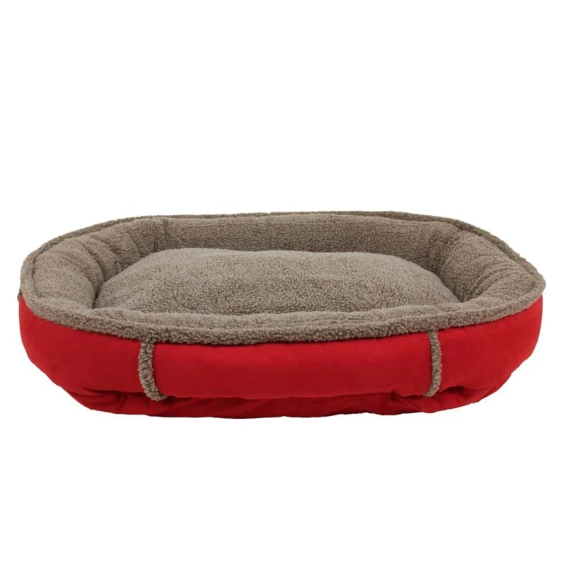 Carolina Pet Red Memory Round Comfy Cup Bed