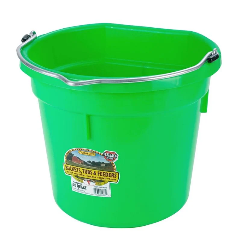 Little Giant DuraFlex Plastic Flat Back Bucket - Image 11