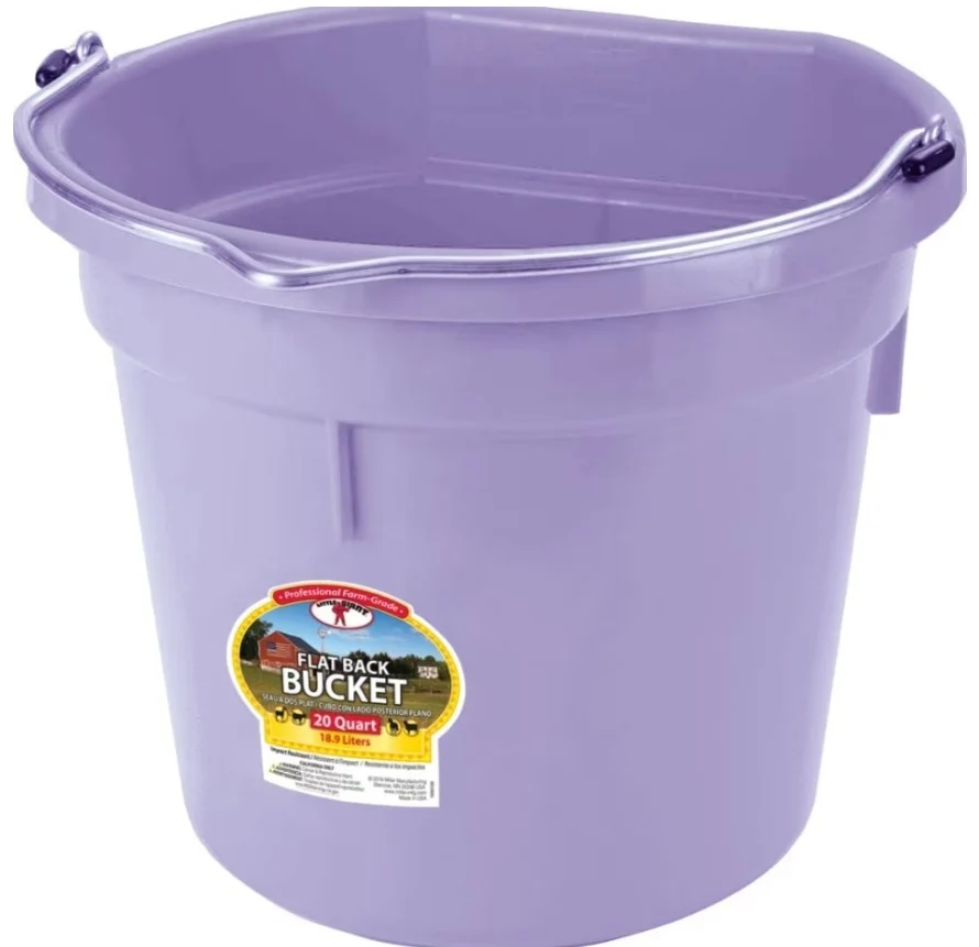 Little Giant DuraFlex Plastic Flat Back Bucket - Image 4