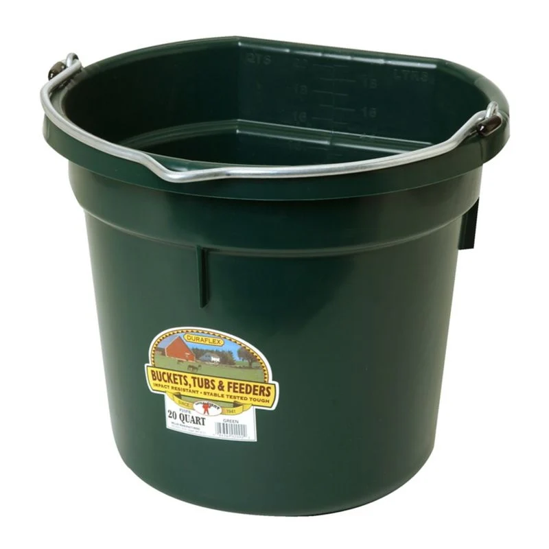 Little Giant DuraFlex Plastic Flat Back Bucket - Image 5