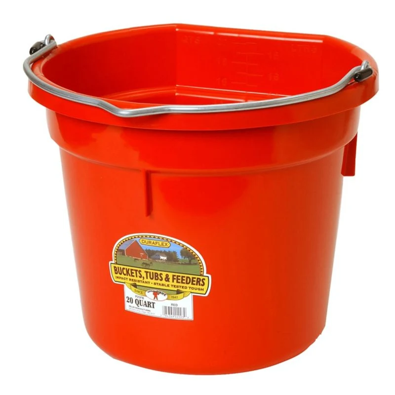 Little Giant DuraFlex Plastic Flat Back Bucket - Image 8