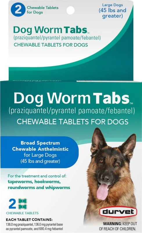 Durvet Dog Worm Chewable Tabs - Image 3