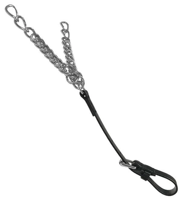 Featherweight Curb Chain With Throat Strap