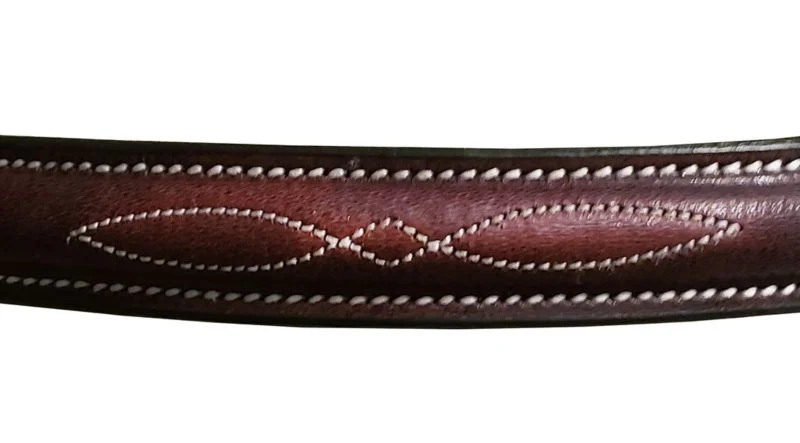 Gatsby Fancy Stitched Raised English Bridle - Image 11