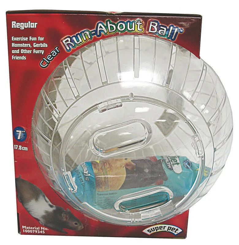 Hamster Run About Ball 12.5 x 8 x 10 Clear