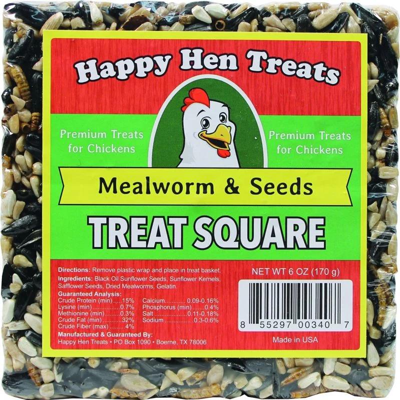 Happy Hen Treats Treat Square 7.5oz Mealwrm/Peanut - Image 2