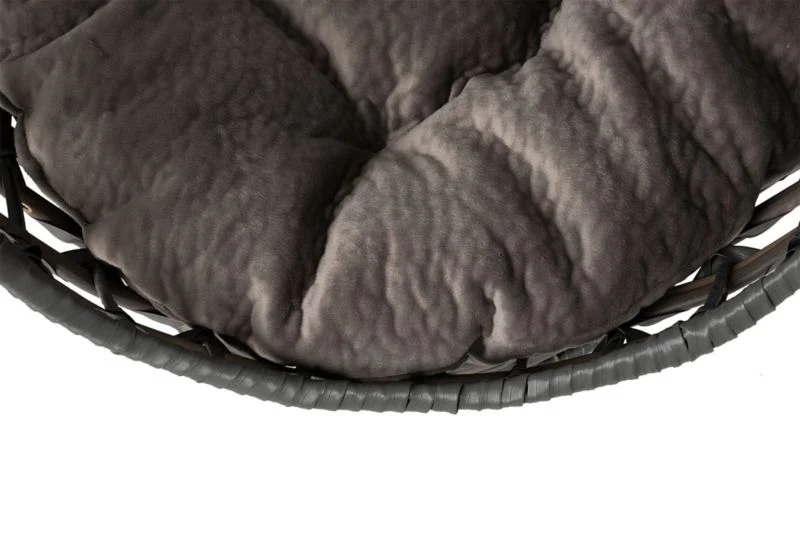 Huntley Pet Hemisphere Rattan Pet Bed with Cushion - Image 5