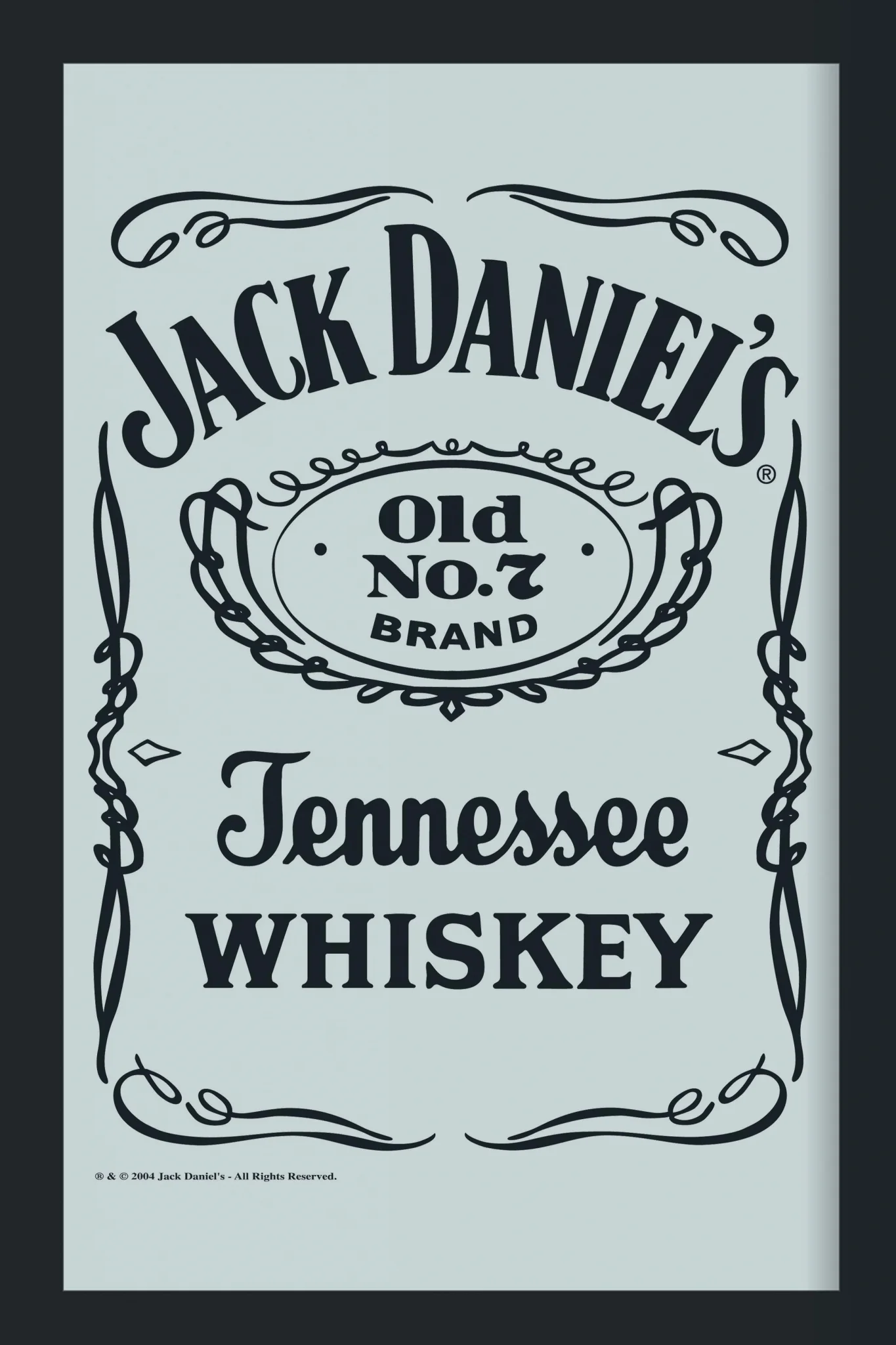 Jack Daniel's Reverse Label Mirror