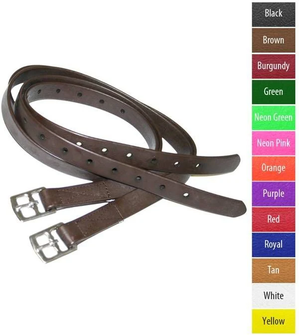 Jacks Beta Stirrup Straps - Sold in Pairs 48" Blac - Image 5