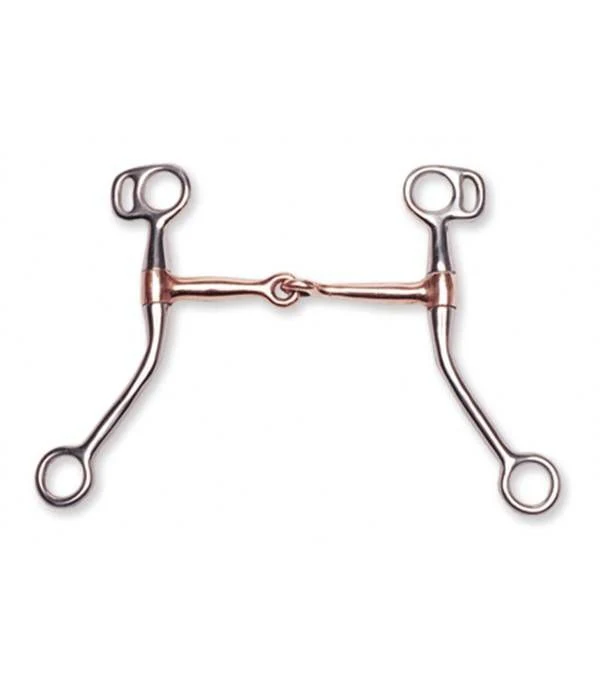 Jacks Copper Mouth Training Snaffle Bit 5" Stainle