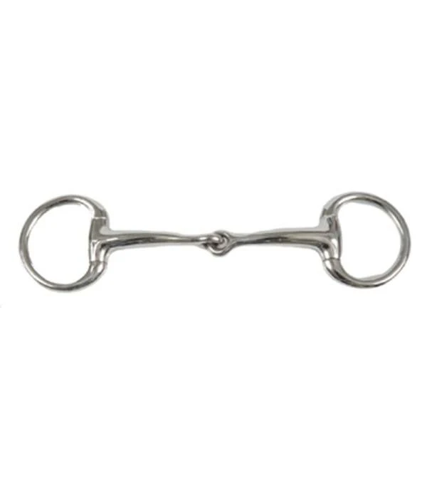 Jacks Curved Mouth Eggbutt Snaffle Bit 5" Stainles