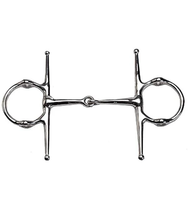 Jacks Full Cheek Gag Snaffle Bit 7" Stainless Stee