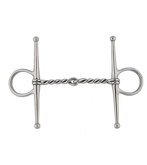 Jacks Twisted Wire Full Cheek Bit 5" Stainless Ste - Image 2