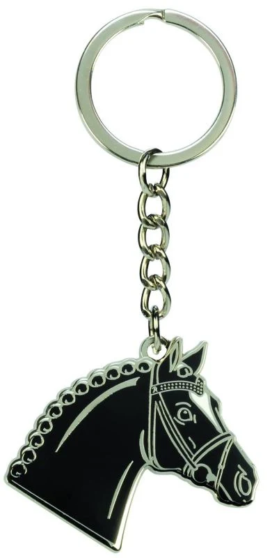 Kelley Horsehead with Bridle Keychain Black