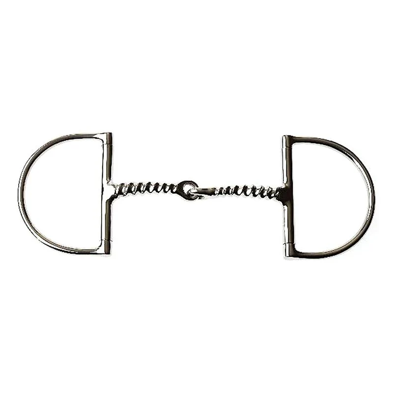 Korsteel Corkscrew Mouth Dee Ring Snaffle Bit