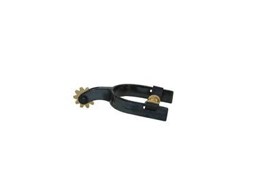 Metalab Black Satin Spur Solid Brass Button Kid Br