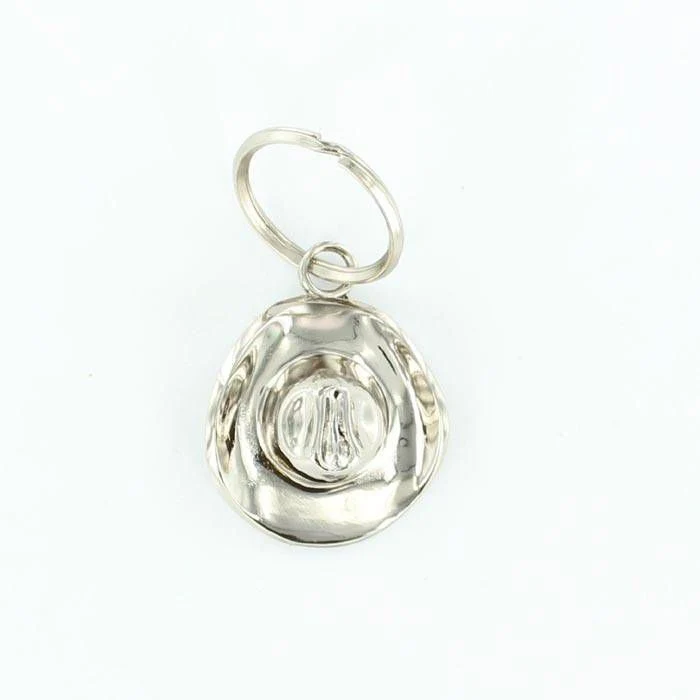 MF Western Hat Key Ring Black/White