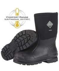 Muck Boot Chore Mid Boot M5/W6 Black - Image 2