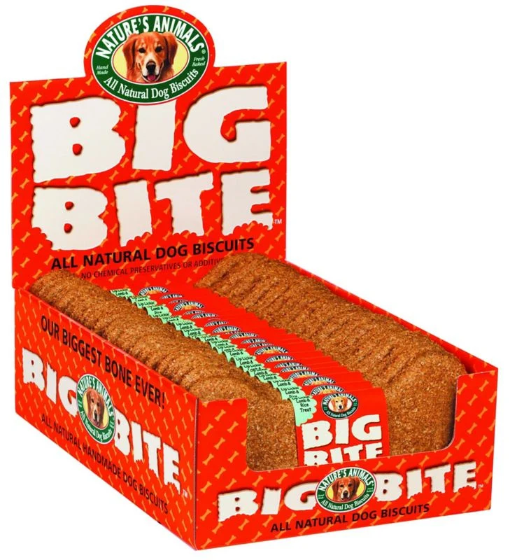 Natures Animals Big Bite Biscuit 8/24 Pack Chicken - Image 2