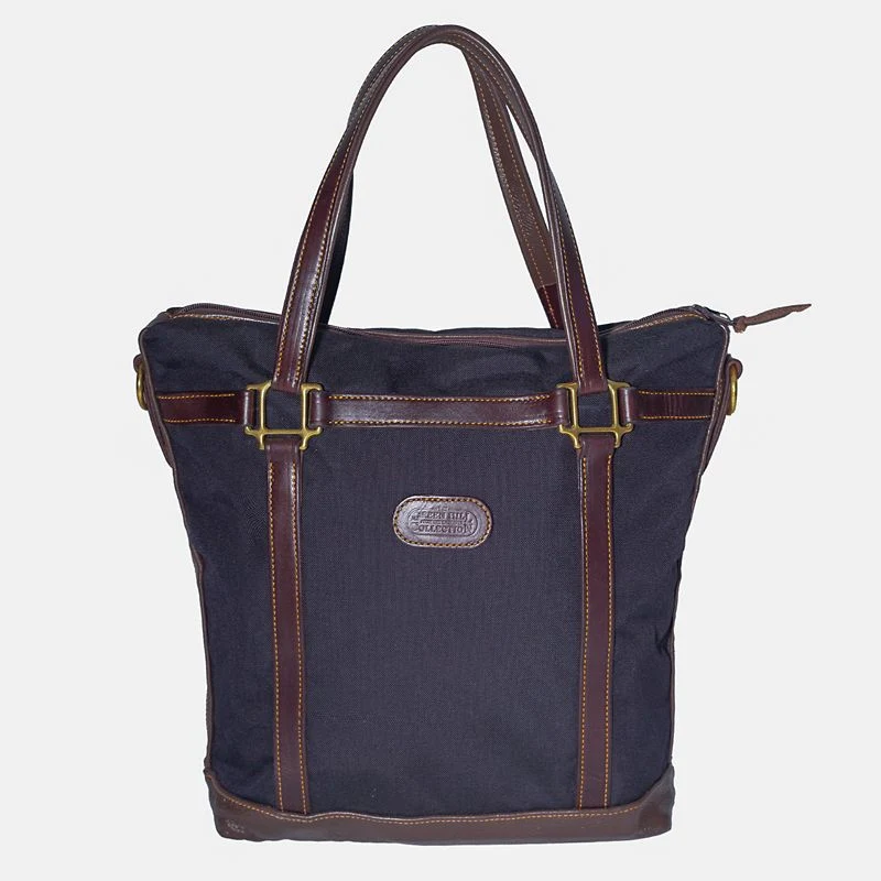 Personalized Green Hill Cordura Leather Tote - Image 6