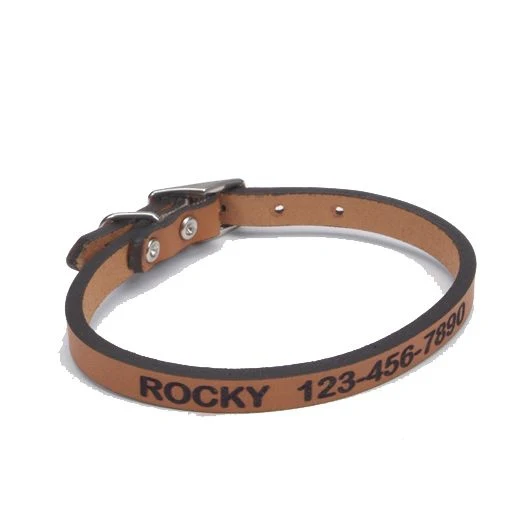 Personalized Leather Dog Collar - Image 2
