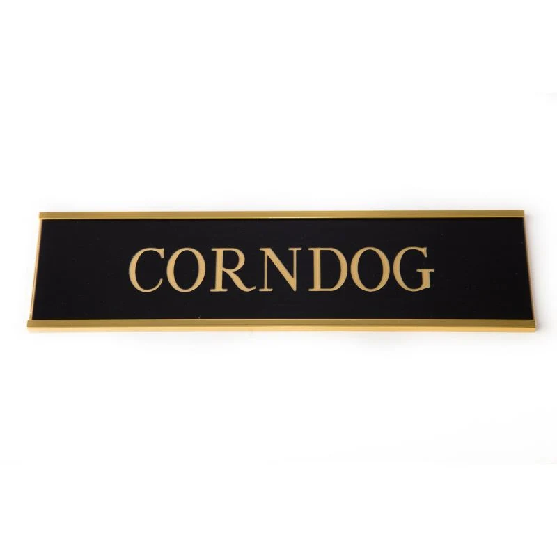 Personalized Stall Plate Metallic Look - Image 3