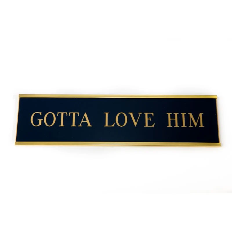 Personalized Stall Plate Metallic Look - Image 5