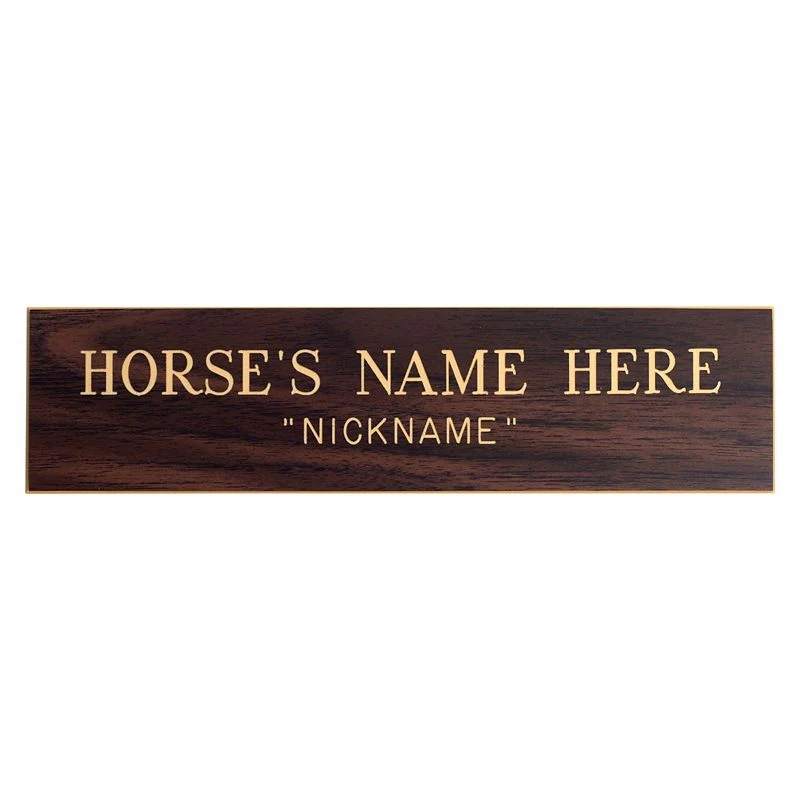 Personalized Stall Plate Metallic Look - Image 6