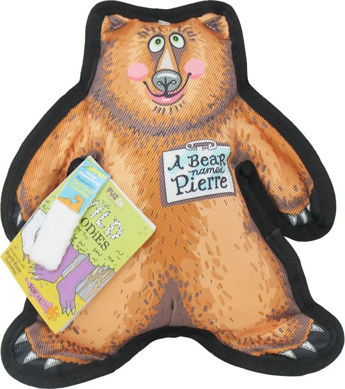 Pierre The Bear Dog Toy Wild Woodies LG Brown