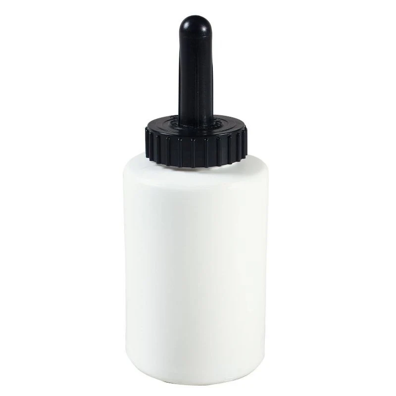 Plastic Brush Can 1 pint White