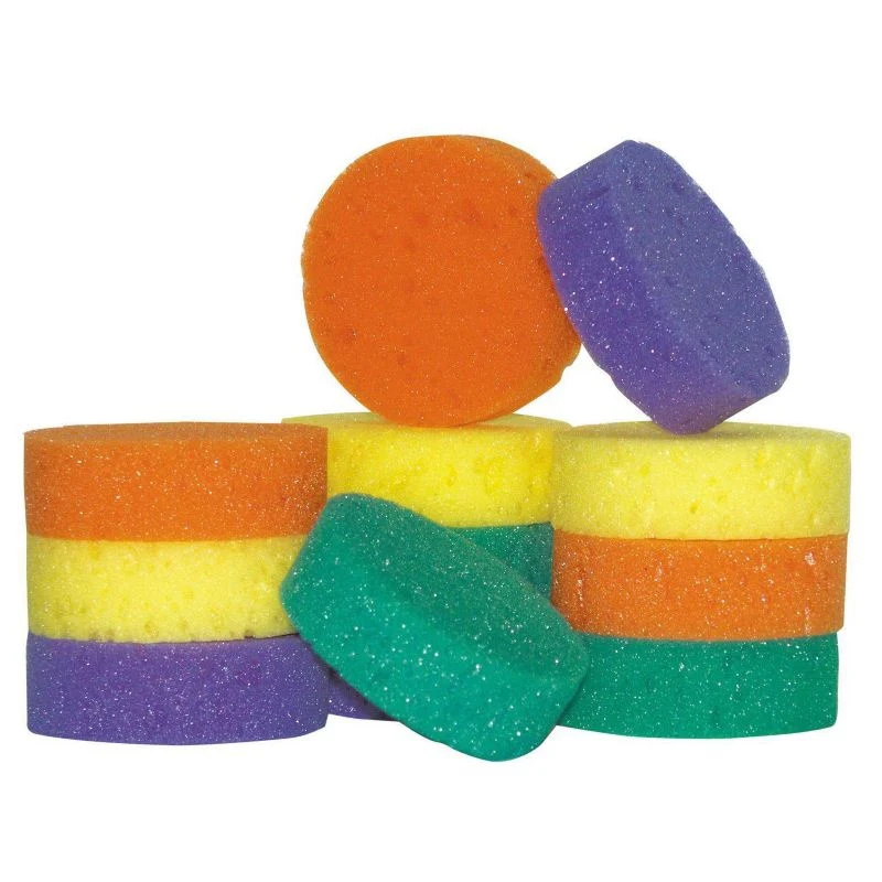 Rainbow Tack Sponges 12 Pack Assorted Colors