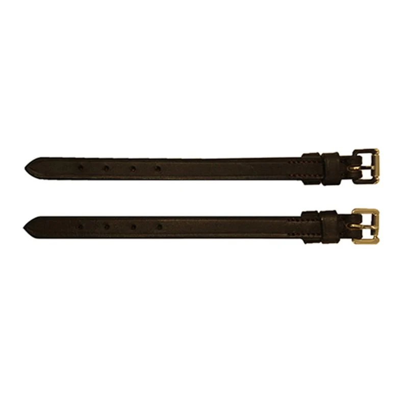 Rambo Micklem Bit Straps 5pr Brass - Image 2