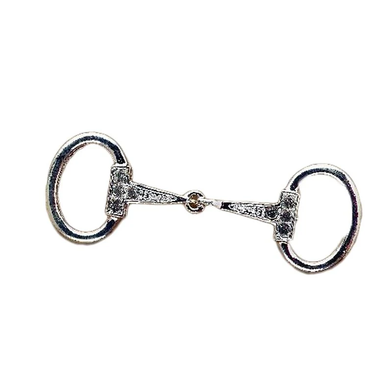 Silver Snaffle Bit Stock Tie Pin