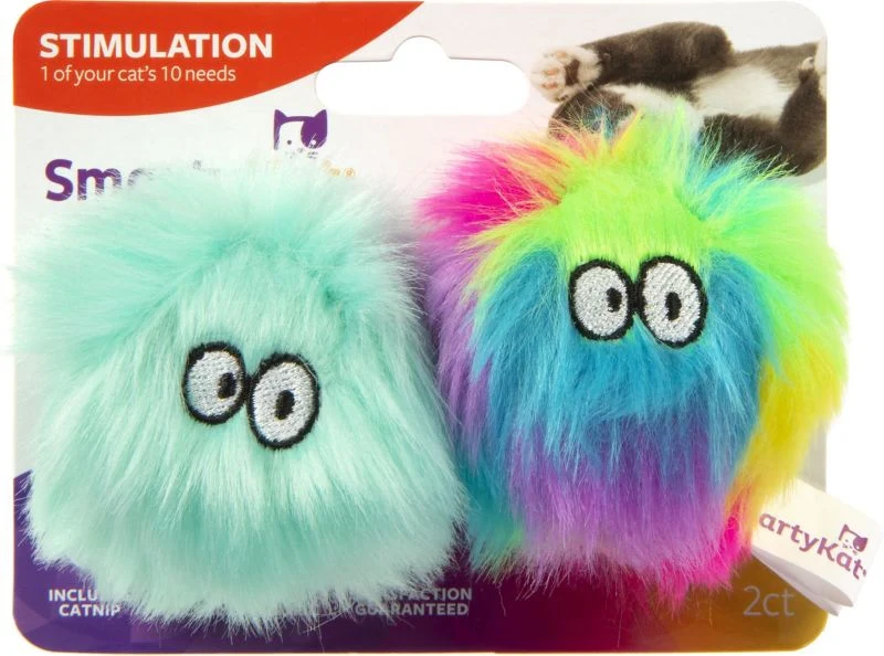 Smartykat Fuzzy Friends Catnip Ball Cat Toys - Image 2
