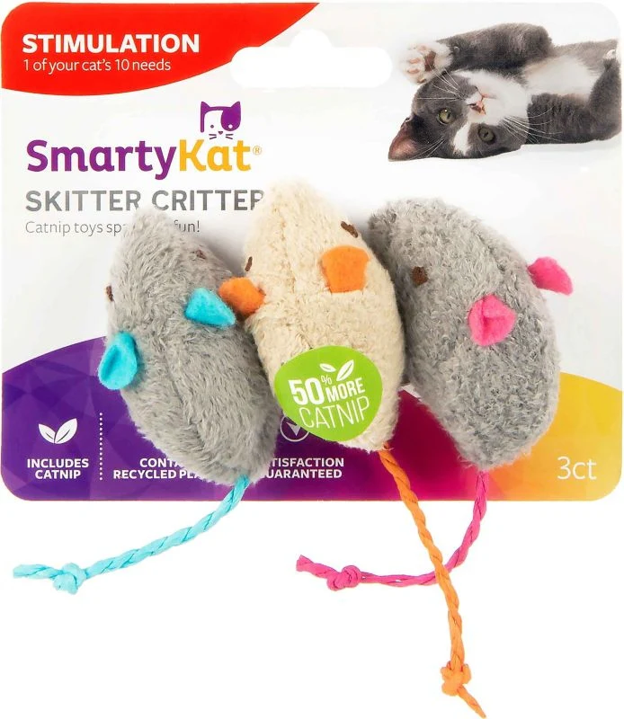 Smartykat Skitter Critters Plush Catnip Toys - Image 2