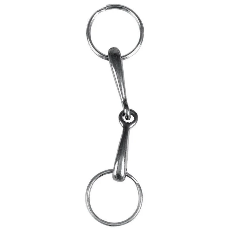 Snaffle Bit Keychain Silver