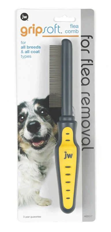 JW Pet GripSoft Pet Flea Comb - Image 2