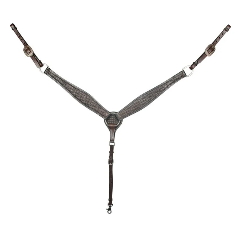 Tabelo Basket Tooled Breast Collar - Image 2