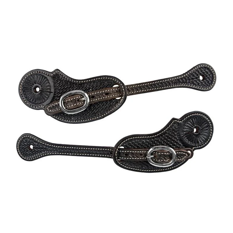 Tabelo Tooled Spur Straps - Image 2