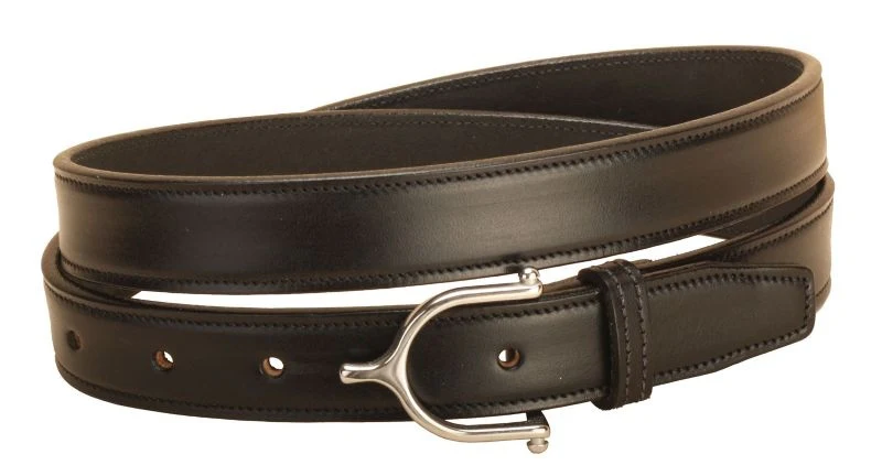 Tory English Spur Buckle Belt 24 Bk/Gry