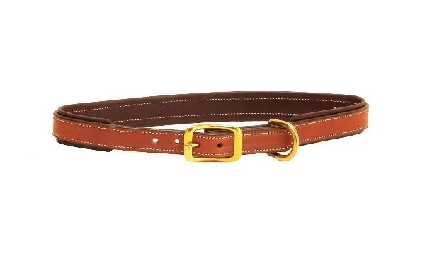 Tory 2-Tone Padded Leather Dog Collar 12in Brown - Image 11