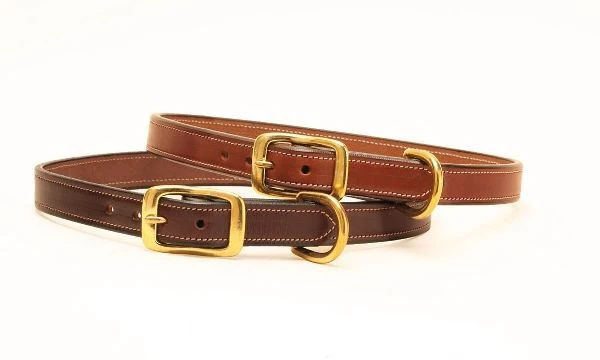 Tory Saddle Stitched Dog Collar 12in Havana - Image 10