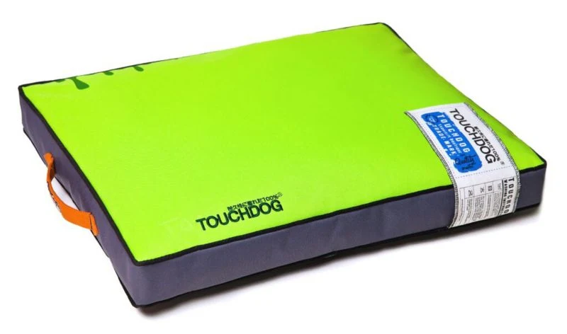 Touchdog Thick Cushioned Green Travel Dog Mat