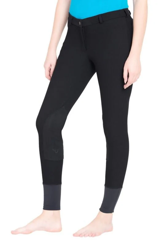 TuffRider Ladies Ribb KP Breeches 24 Gray - Image 5