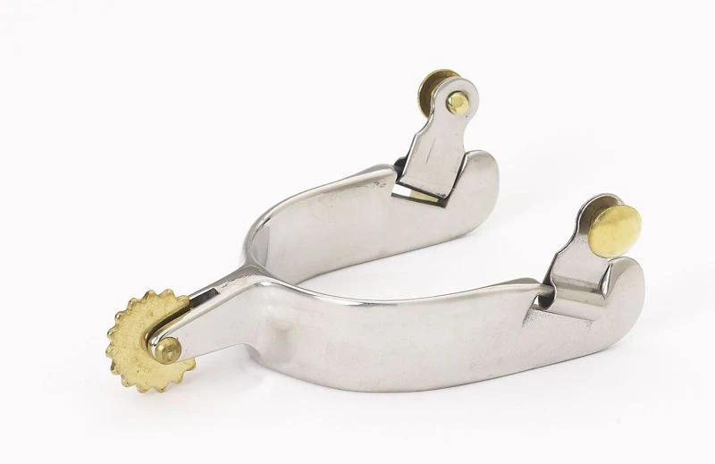 Turn-Two Equine Western D-Shank Spurs 16pt Brn