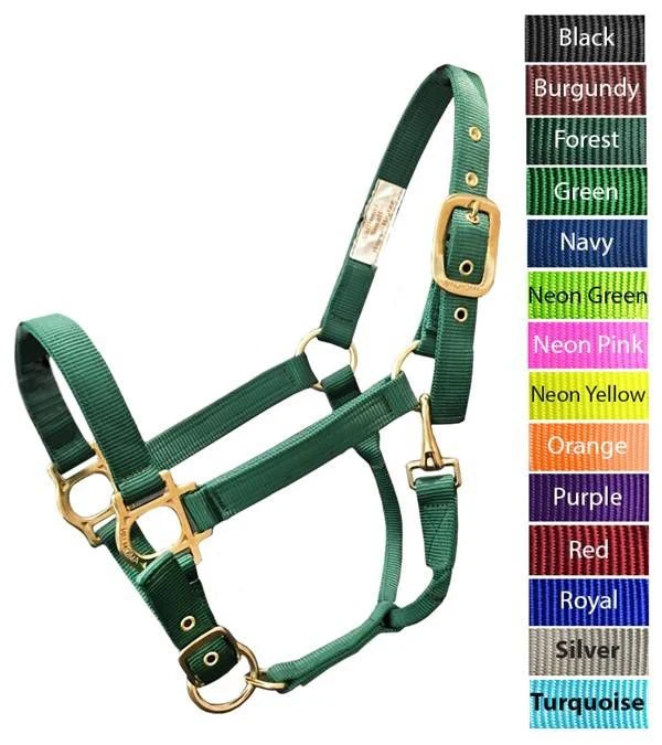 Valhoma Brass Adjustable Chin & Throat Snap Halter - Image 21