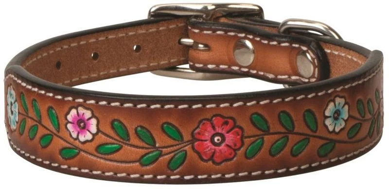 Weaver Painted Floral Dog Collar - Image 3