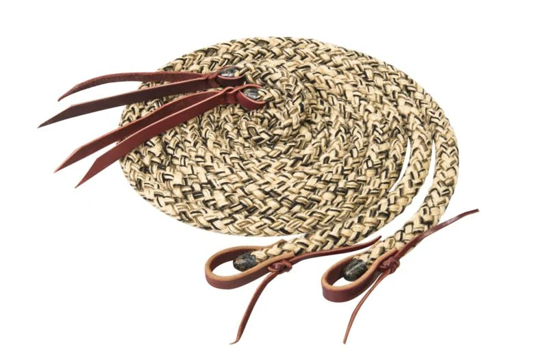Weaver Silvertip Hollow Braid Split Reins - Image 2